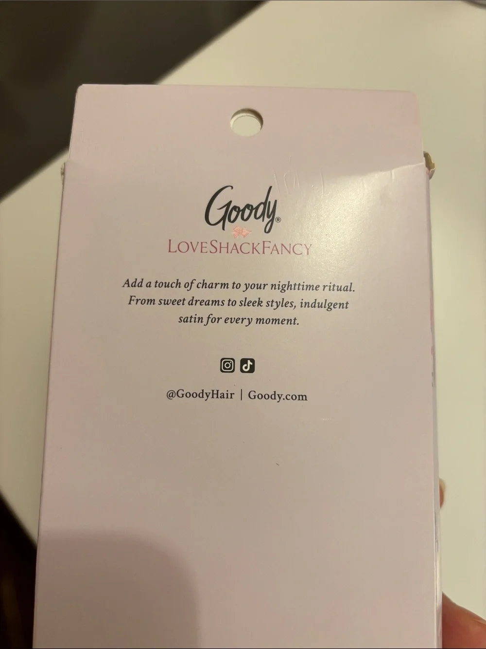LoveShackFancy Purple Satin Sleep Mask & Scrunchie Set